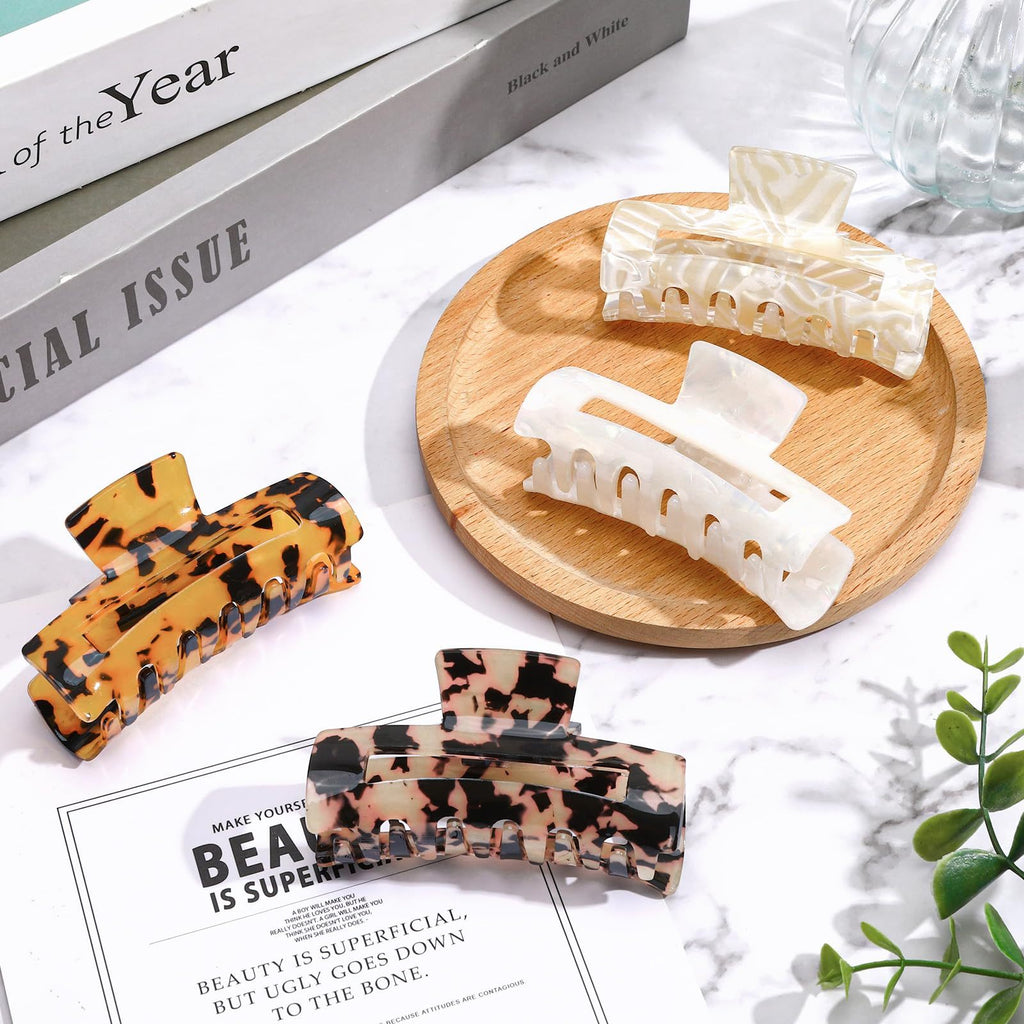 Hair Claw Clips - 4 Piece Pack