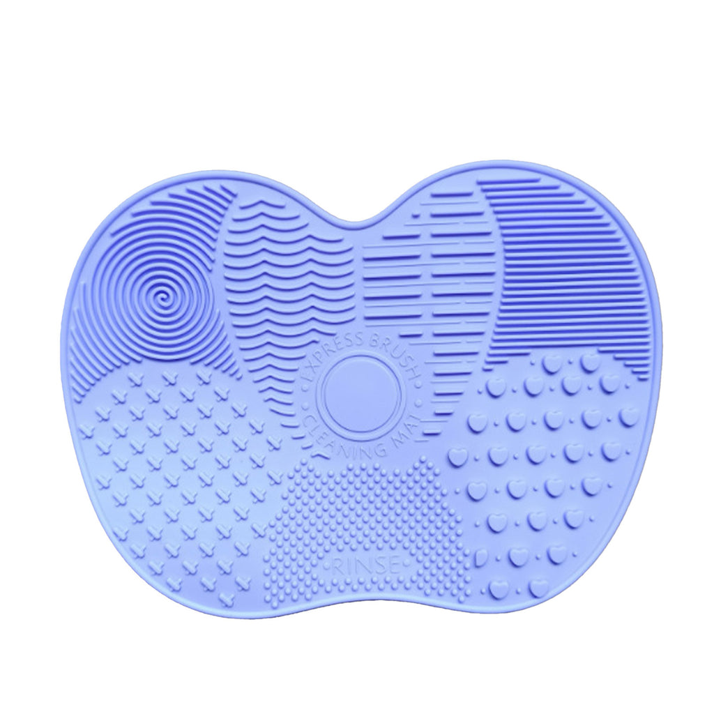 Makeup Brush Cleaner Mat With Suction Cups - Portable Washing Pad For Deep Cleaning Cosmetic Brushes