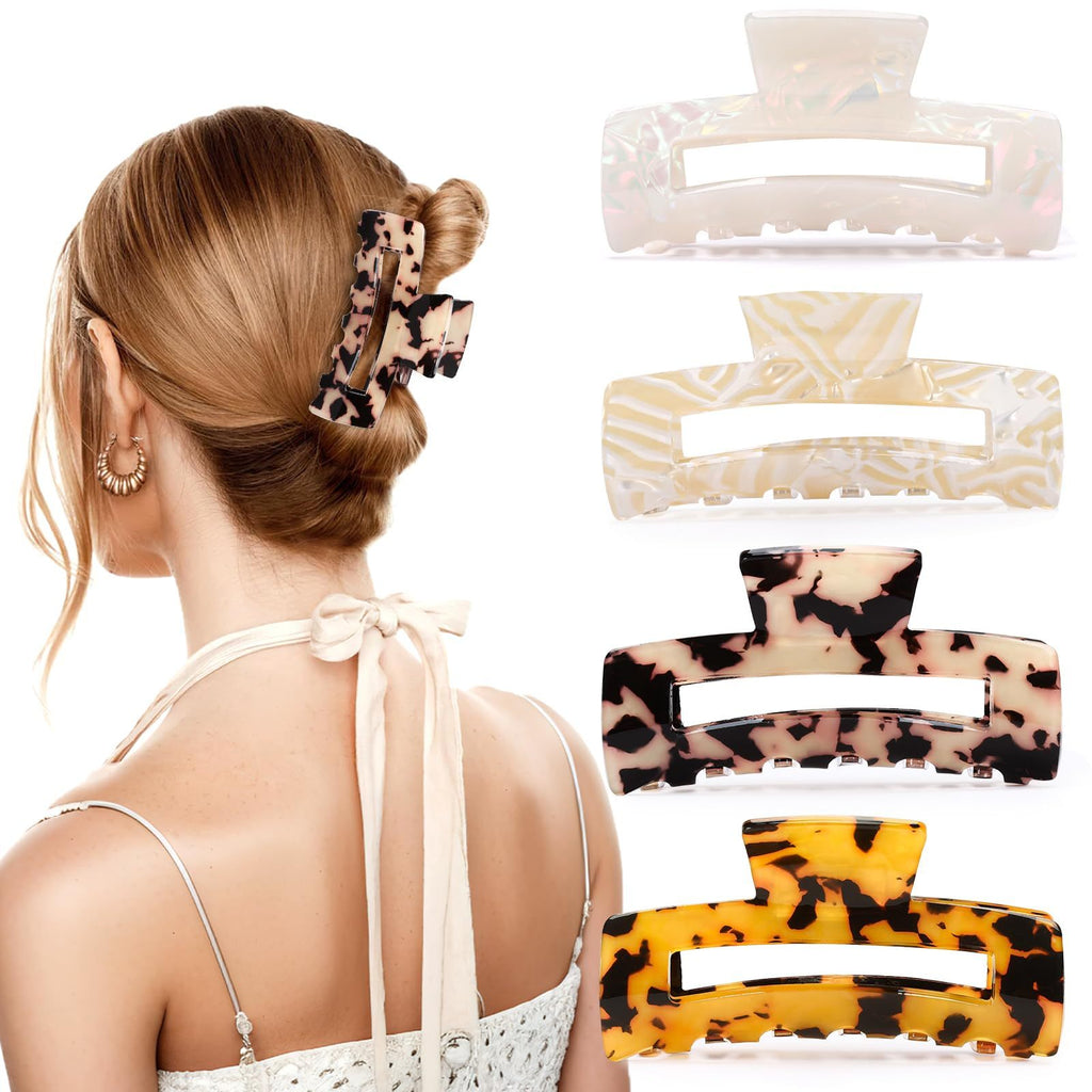 Hair Claw Clips - 4 Piece Pack